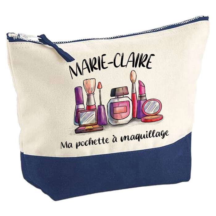 Trousse de maquillage - PLANETEE - Maquillage Marie-Claire - Grand format - Coton - Impression HD