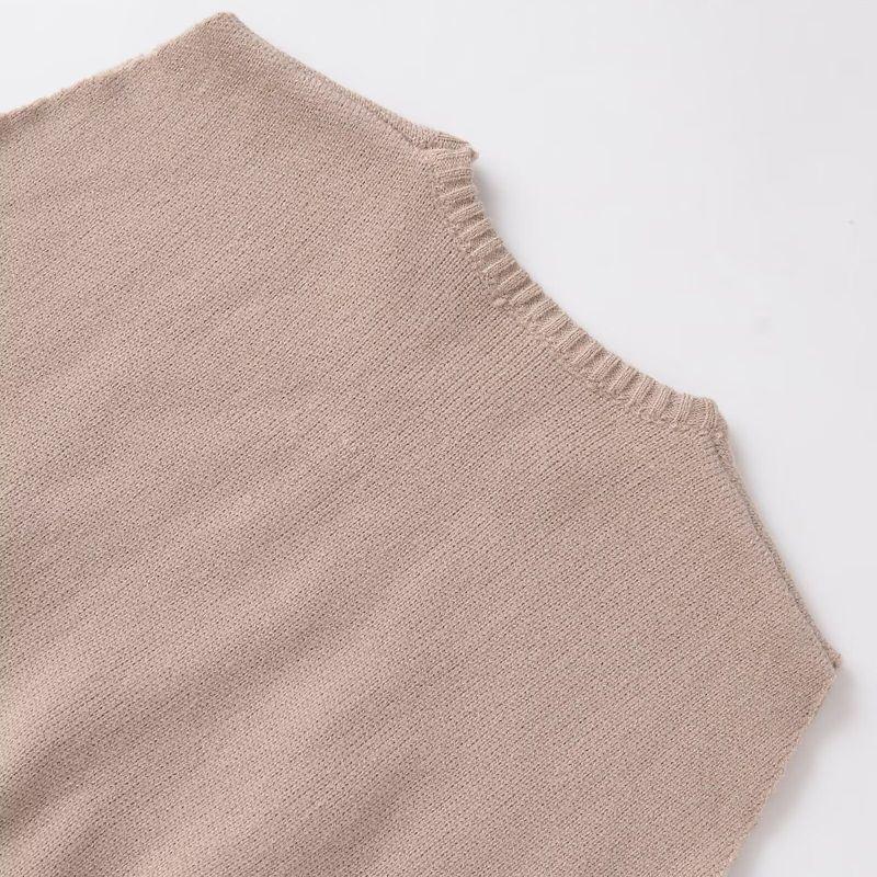 Kaslead New Arrival Women's Fashion Style Stylish Loose Round Neck Sleeveless Knitting Vest 4192112