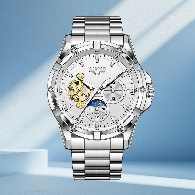 Men's High-End Multi-Functional Mechanical Fashion Watch – Stylish Business Wristwatch