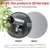 2D Flat Aluminium CAUTION Sign - Vintage Decorative Sign & Plaque with Security Camera Pattern - Ideal for Wall Decoration - No Electricity Needed