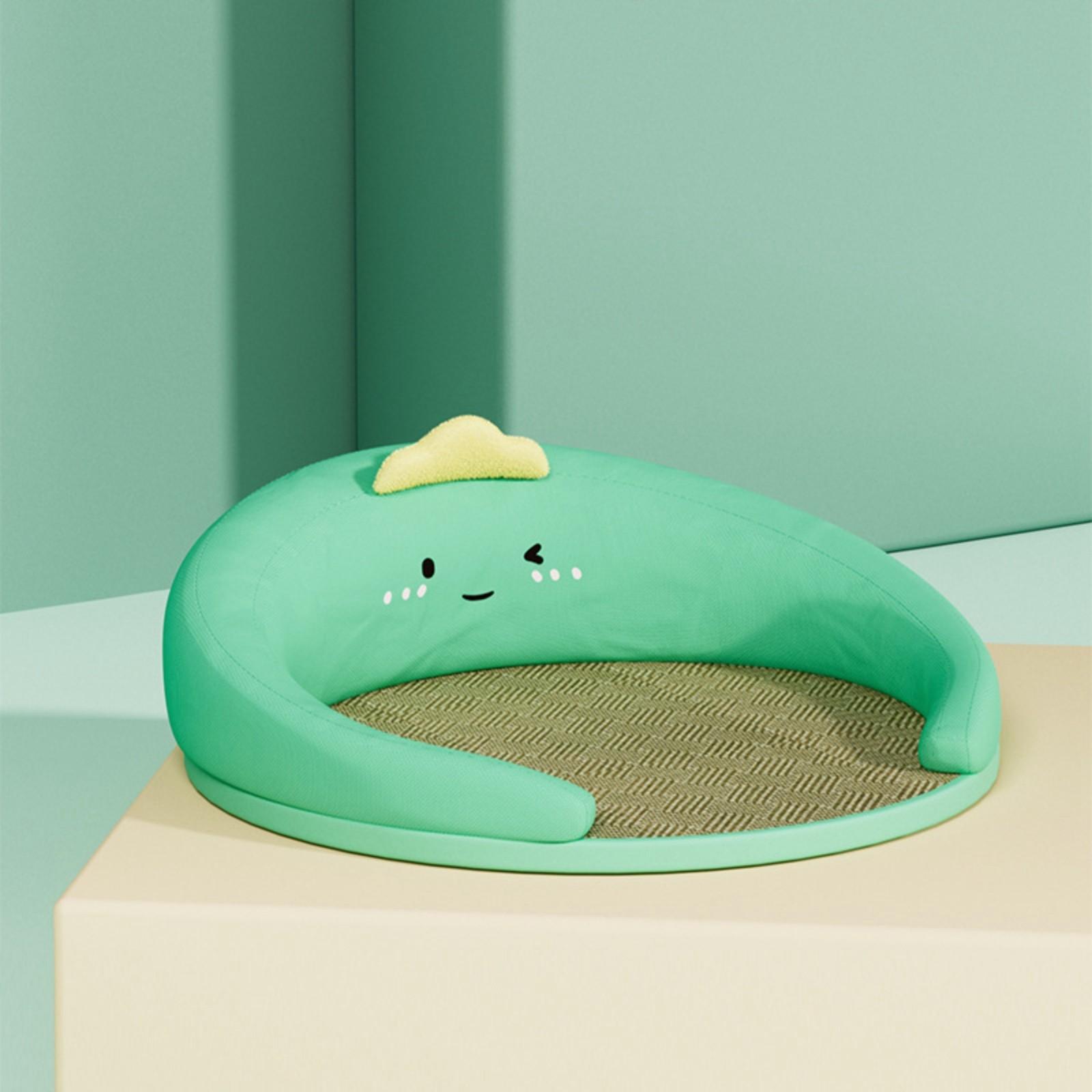 

Летний коврик для домашних животных, диван для кошек, свободное пространство, летний коврик из ротанга для кошек и собак, съемный, сохраняет шейный отдел позвоночника One Size