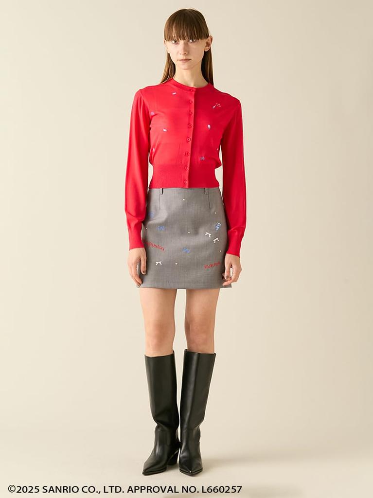 Furfur FRISCHER PUNCH Bestickter Rock RWFS254049GRYF