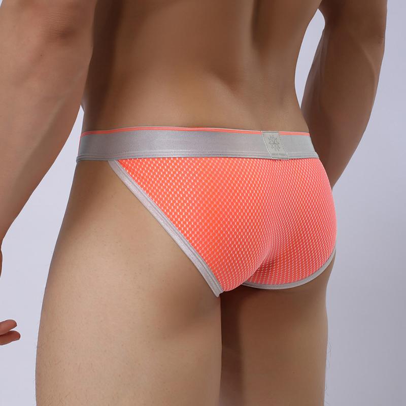 Herren Niedrig sitzende Atmungsaktive Mesh Slips Fitness Sport Bequeme Tanga Unterwäsche Tägliche Unterhosen
