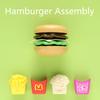 Children Hamburger Pretend Play Cooking Toys Set Mini Simulation Food Kitchen Toys For Girls Sandwich Fries Burger Assembly Game