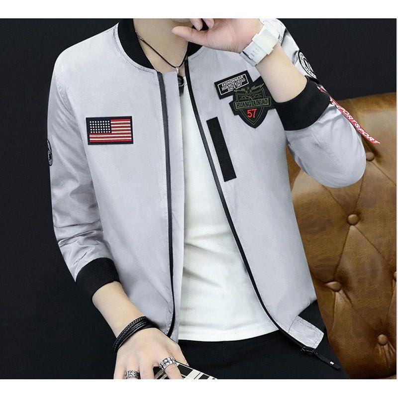 New Collar Mens Baseball Uniform Korean Version Of The Air Force Jacket Flight