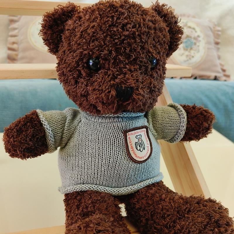 Plush Toy Teddy Bear Doll Plush Toy Doll Gift Animal Bear Doll Gift Throw Pillow