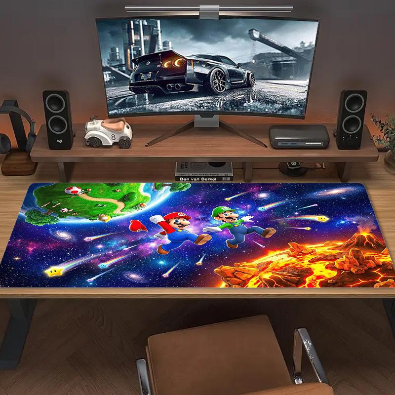 Super Brothers Color Mouse Pad Large Gaming Table Cushion Non-slip Laptop Tablet Big Mousepad XXL Mat Mini PC Playmat With Lock edge
