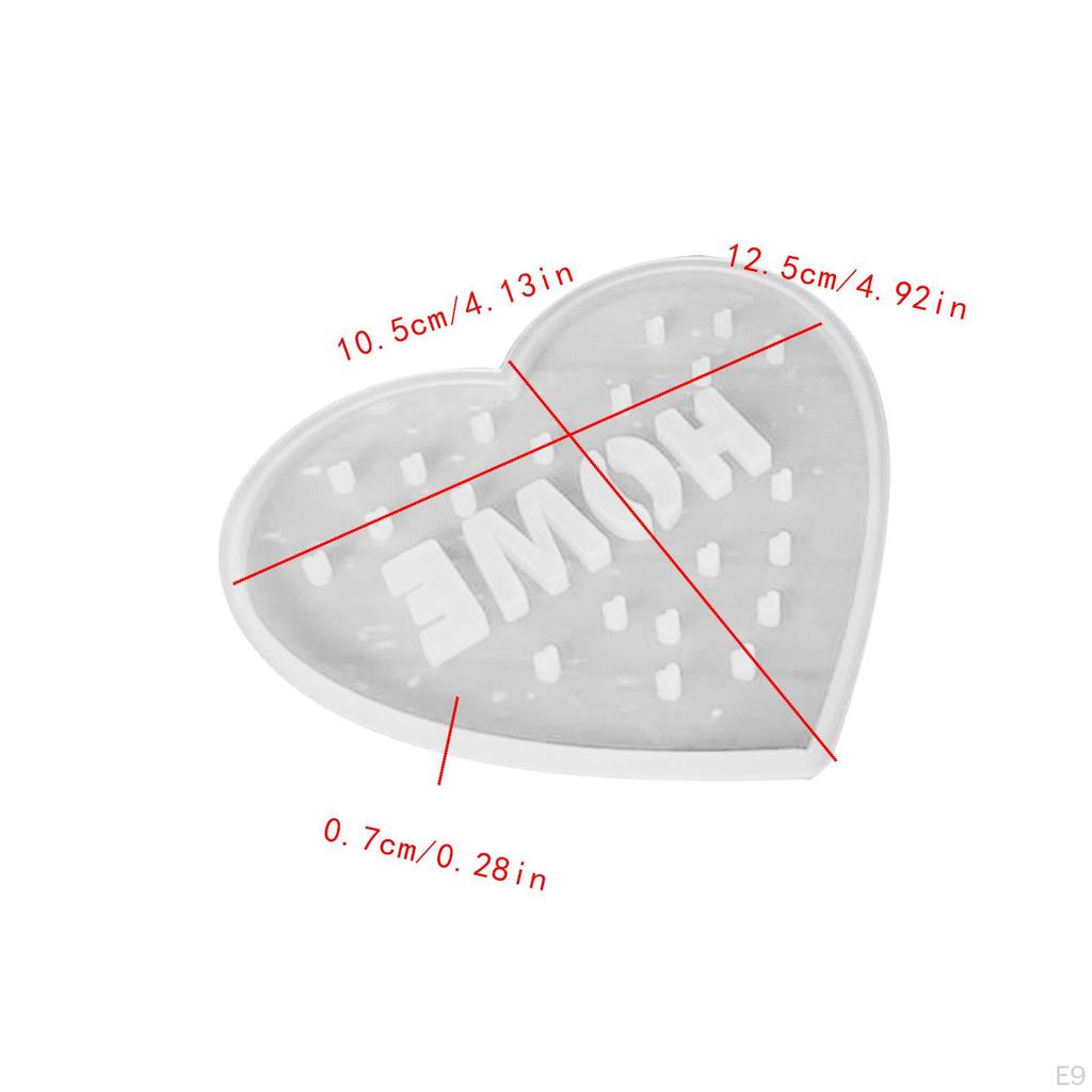 LED Night Light Silicone Model Casting Tool, Heart Shaped ,Plaster Portable Easy To Demould