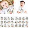 12Pcs Baby Monthly Stickers and Milestone Stickers Neutral Baby First Year Month