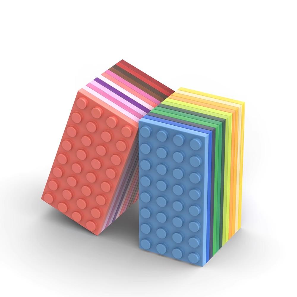 20 Piezas Piezas MOC 3035 Placa 4 x 8 Ladrillos Compatibles DIY Ensamblar Bloques de Construcción Partícula Puzzle para Niños Juguete para el Cerebro Regalo de Cumpleaños