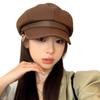 Women's Retro Octagonal Melaard Hat, Korean Style Winter Fashion for a Small Face