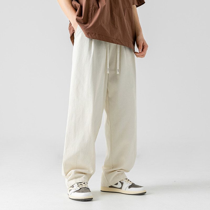 Cargo Casual Pants Men's Pants 2025 New Fashion Brand Straight Loose Japan Fashion Ruan Shuai White Spring and Autumn Thin Trousers