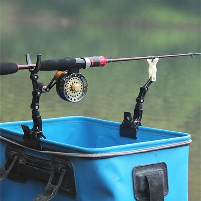 Fishing Bracket Bridge Raft Fishing Rod Rack Non-Slip Luminous Reinforced Pole Bracket Rear Hanging Fishing Supplies Accessory