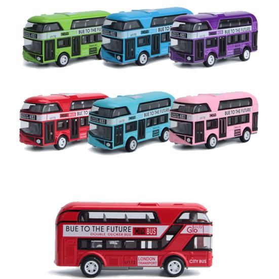 Simulation Alloy Car Model Mini Pull Back Bus Kids Children Educational Toy