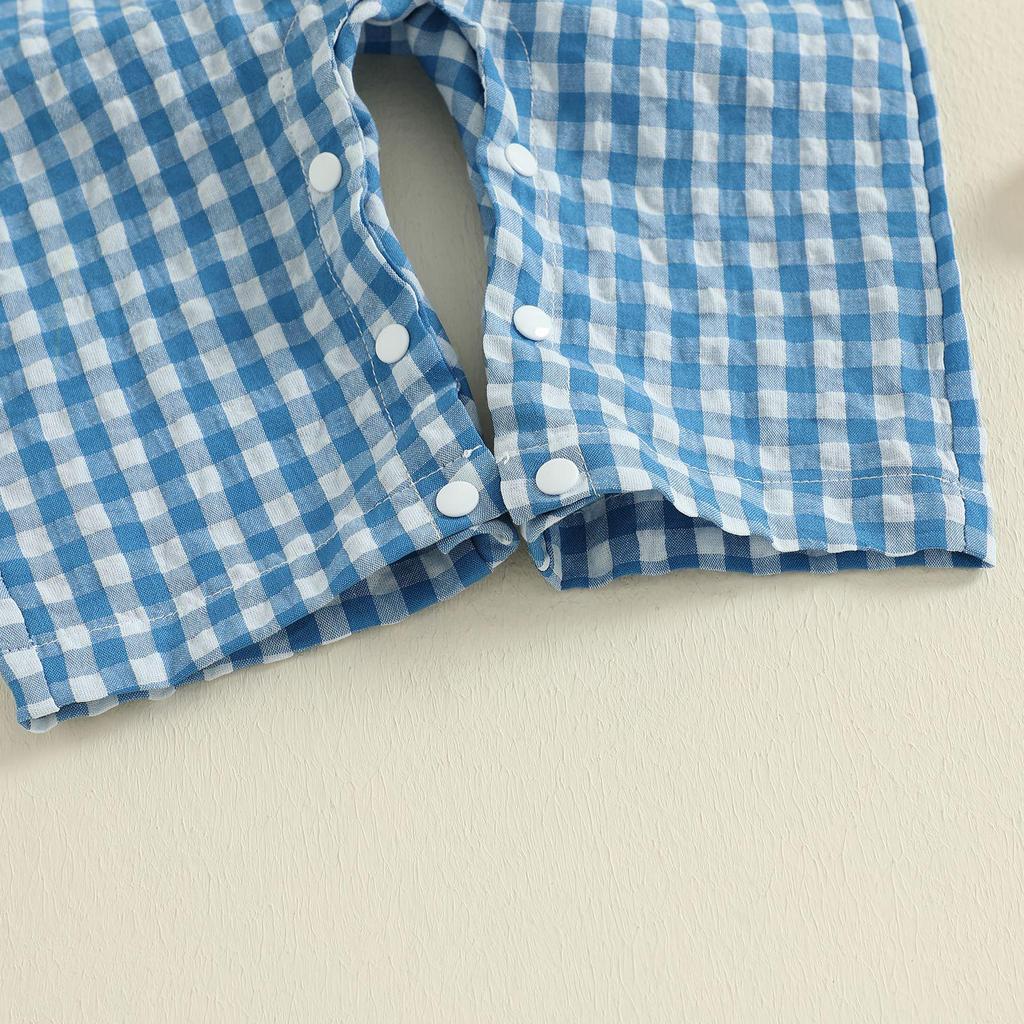 Infant Summer Halloween Ghost/Pumpkin Embroidered Sleeveless Romper