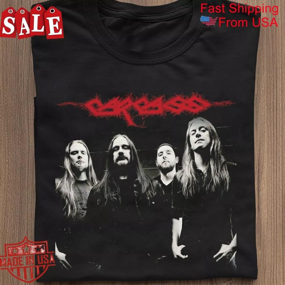 

Новая футболка Carcass band Подарок для фанатов Унисекс Все размеры 1LU156 Унисекс Футболка XL