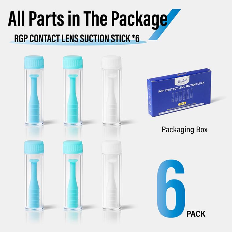 5/6/10Pcs Contact Lens Suction Remover Stick Cup Suction Lenses Cup Plunger Stick Eye Tweezers Tool Removal Applicator Insertion