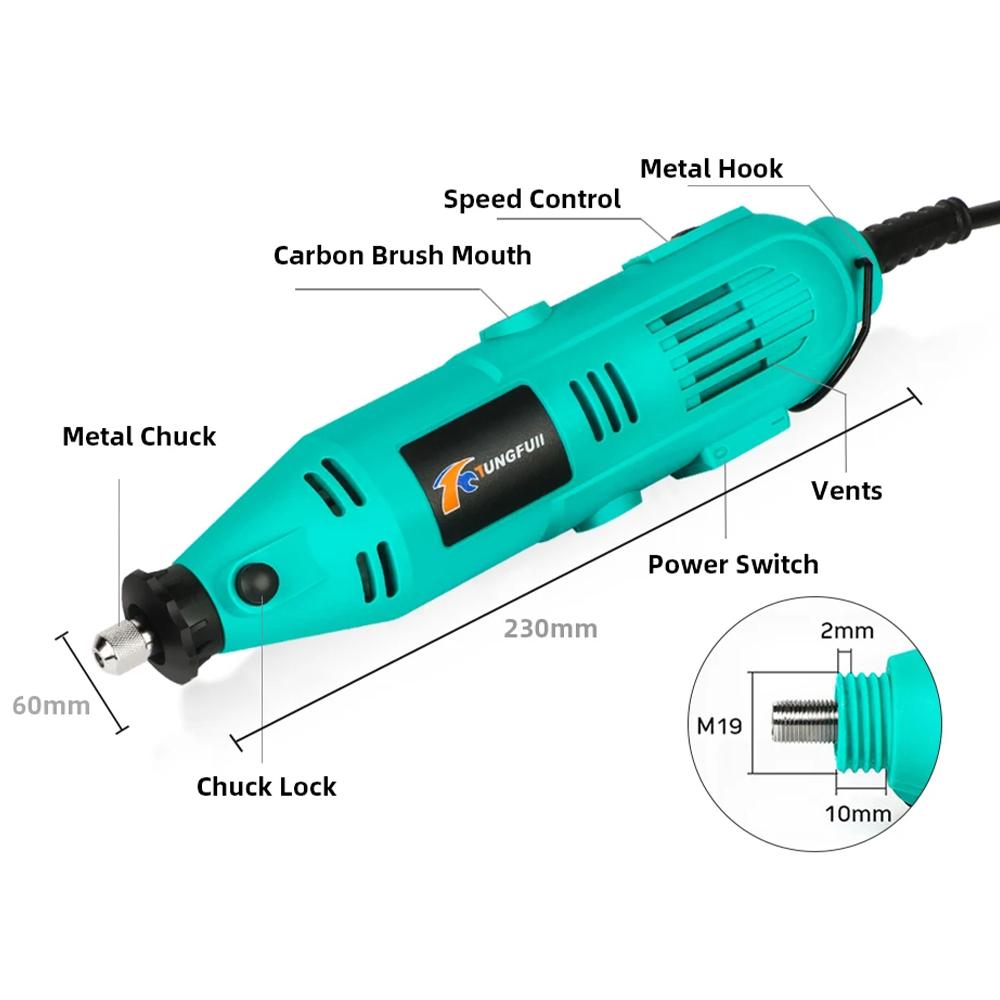 220V/110V Mini Electric Drill Power Tools Power Source Drilling Machine Power Tool Accessories for Dremel Engraving Cutting