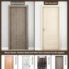 Self-Adhesive Wood Grain Door Sticker Peel & Stick Wooden Vinyl Wrap Furniture Renovation, Waterproof Wardrobe Cabinet Film Home Decor Wallpaper