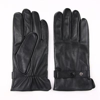Hengyuanxiang Men's Fleece-Lined Sheepskin Gloves