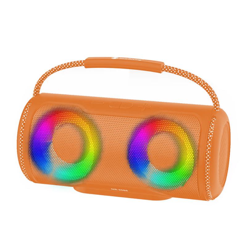 Bluetooth Outdoor Speaker with Lights NR2088 - Portable Wireless Speaker with Subwoofer