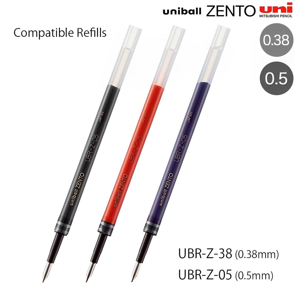 Uniball ZENTO Flow Model Kuličkové pero 0,5 mm Jade UBNZF05     Hladké psaní a přesnost Japonsko