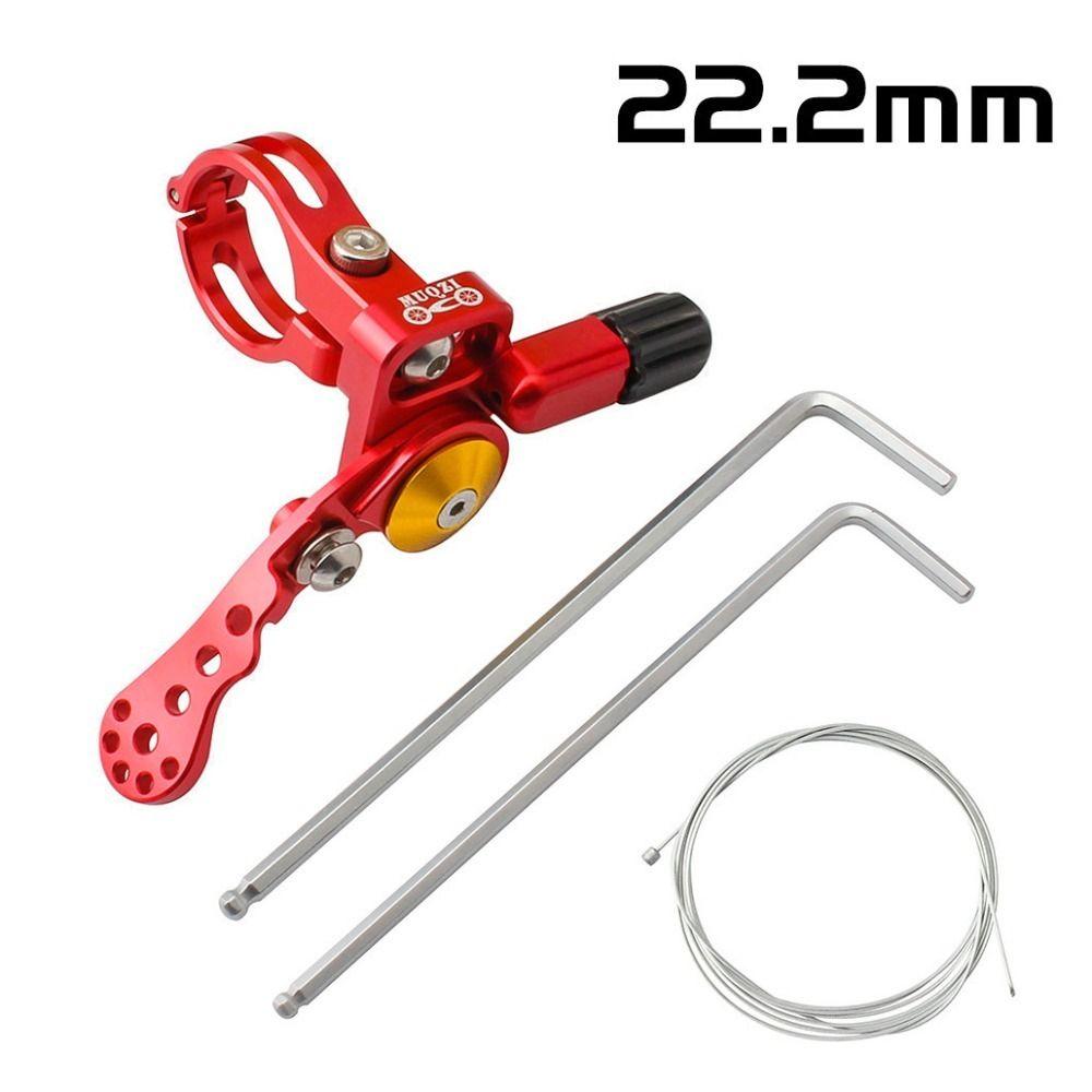 

22.2mm/24mm Bicycle Seatpost Remote Controller Aluminium Zinc Zinc Alloy Bike Seats Shifter Riding 22.2mm червоний