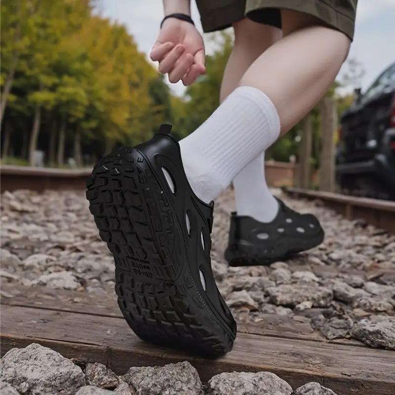 With Platform Man Sandals Height Beach Hole On Offer New Arrival Luxury H Design 2025 Open Toe Original Japanese Shoes for Men