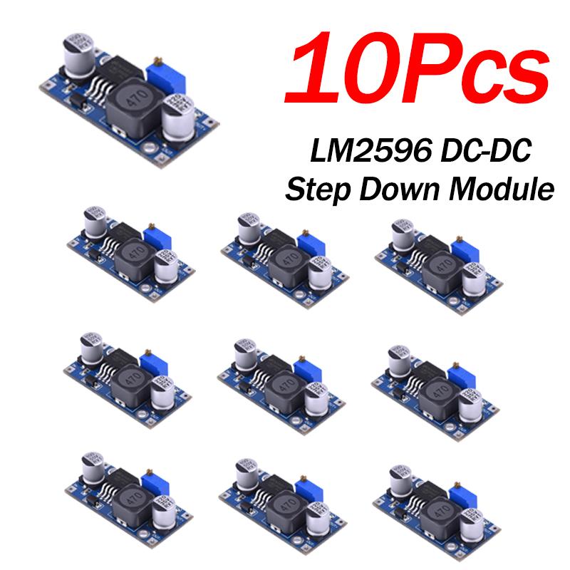 10-100Pcs Adjustable Output LM2596S Step Down Module DC to DC Buck Converter Voltage Regulator Conversion Power Supply Module