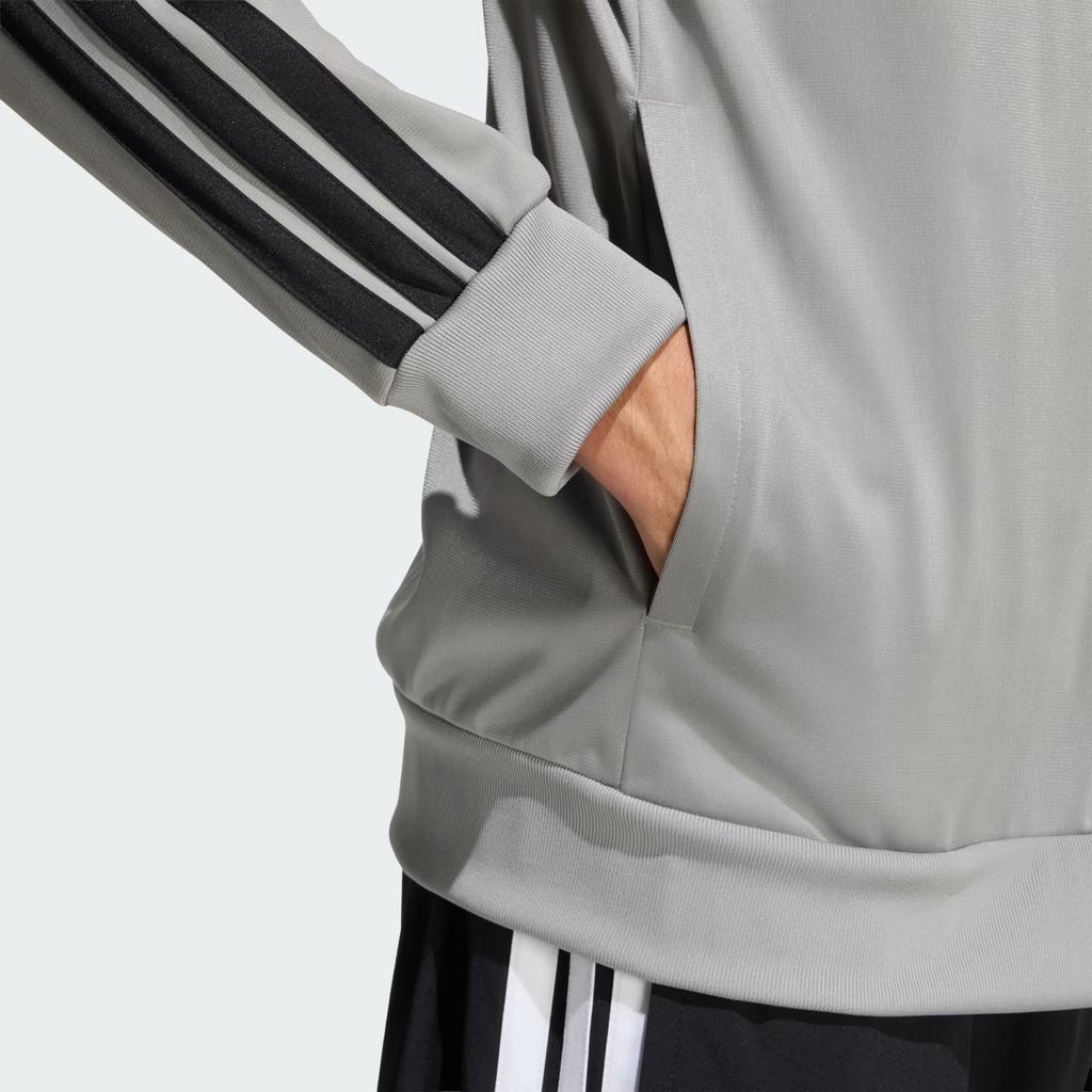 Adidas Sportswear FW25 Dayready Tracktop Zip Stripe Stand Collar Warm Sports Long Sleeve Jacket Men jackets KC1381