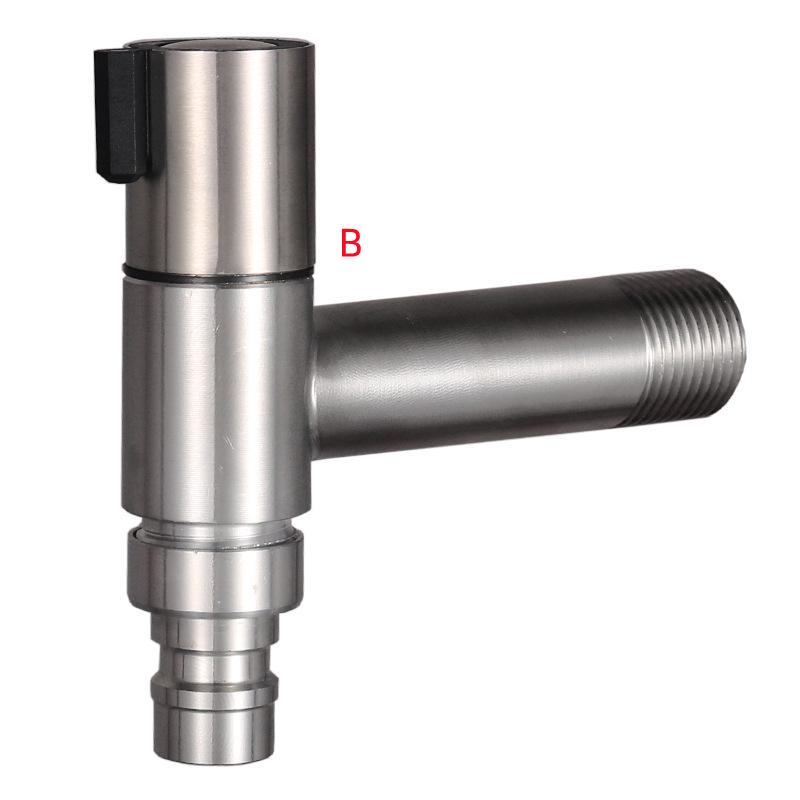 

304 Stainless Steel Bibcock Bathroom Corner Washing Machine Faucet Outdoor Garden Bath Toilet Mop Pool Tap G1/2 Wall Mounted