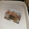 Diamond sparkle~ diamond-encrusted multi-layer round gradual change opening bracelet design sense niche bracelet fashionable exquisite jewelry