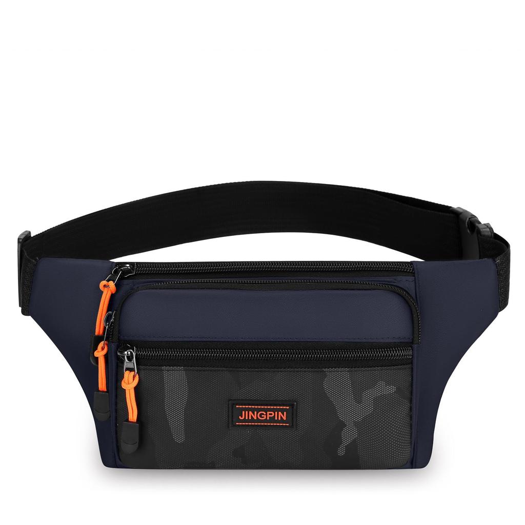Men’s Waterproof Waist Bag Large Capacity Crossbody Chest Bag Multi Pocket Belt Bag Casual Travel Sports Fanny Pack