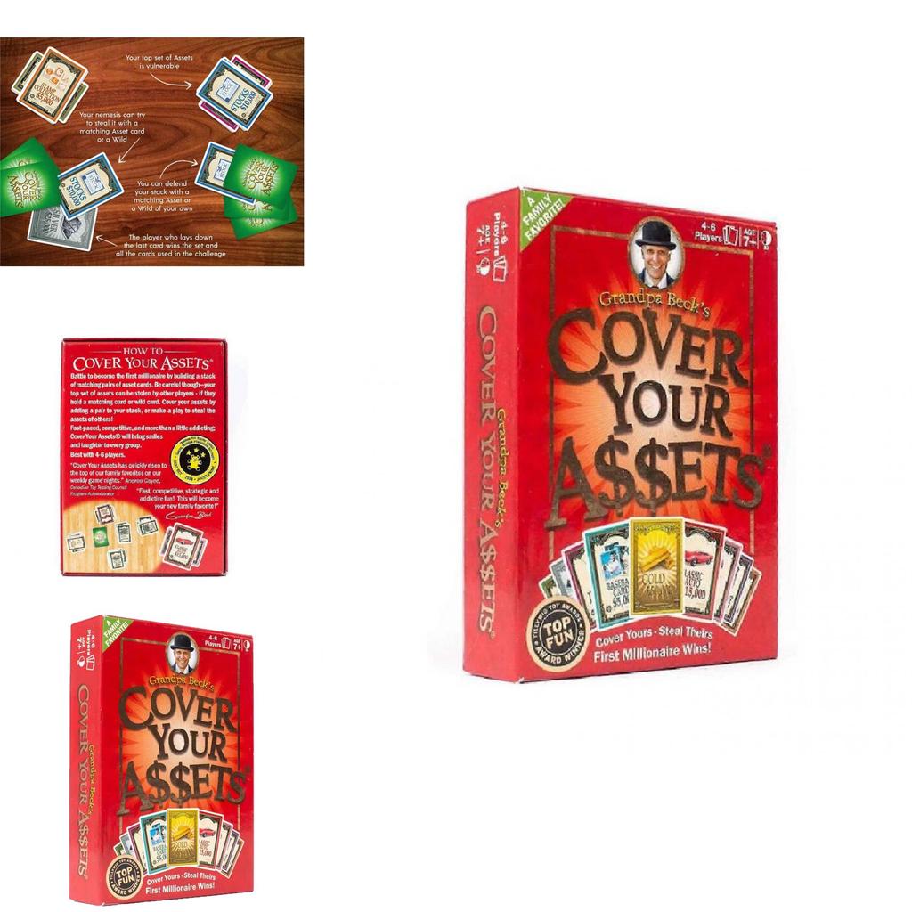 Grandpa Becks Cover Your Assets Family Card Game With Strategy For Home Play And Kids