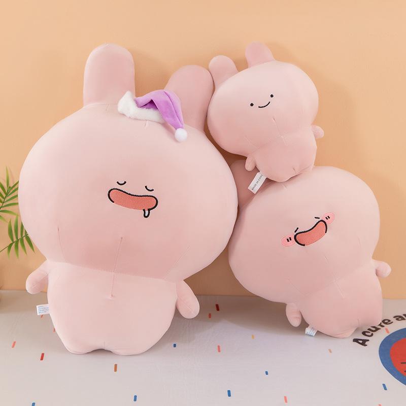 Asa Mimi Plush Toy - Cute Sleep Companion, Soft Cartoon Rabbit Cushion Gift for Girls