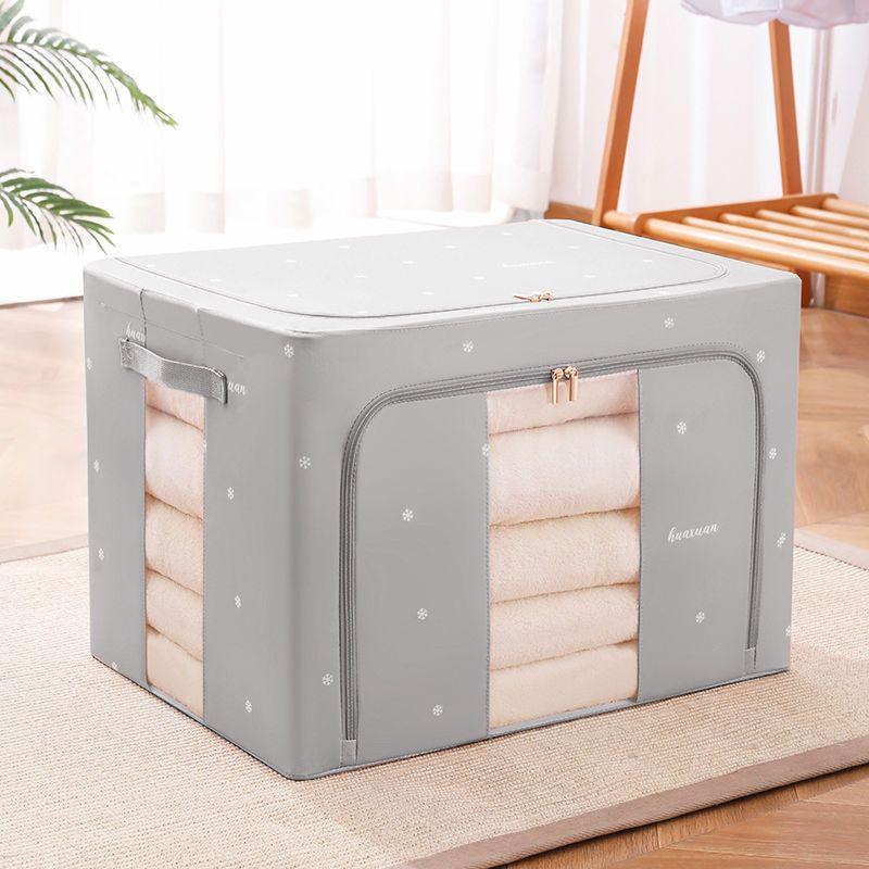 Foldable Storage Organizers Clothes Blanket Quilt Organizer Box Large Capacity Closet Sweater Storage Clothes Cabinet Organizer