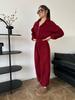 Women's Spring Autumn Long Sleeve Jumpsuit Casual Half Zip Elastic Waist Romper Set
