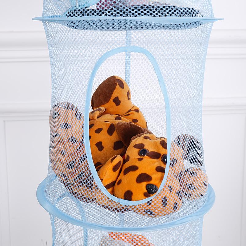 Four-Layer Mesh Hanging Storage Basket for Underwear, Socks, and Plush Toys