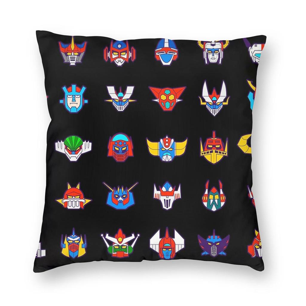 Ufo Robo Grendizer Pillowcase Printed Polyester Cushion Cover Decor Throw Pillow Case Cover Home Square 45*45Cm