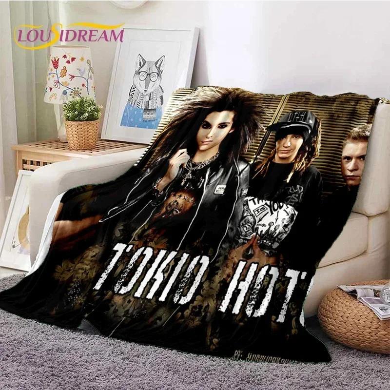 Rock Band Tokio Hotel Bill Kaulitz Soft Flannel Blanket for Bed Bedroom Sofa Picnic,Throw Blanket for Cover Outdoor Leisure Gift
