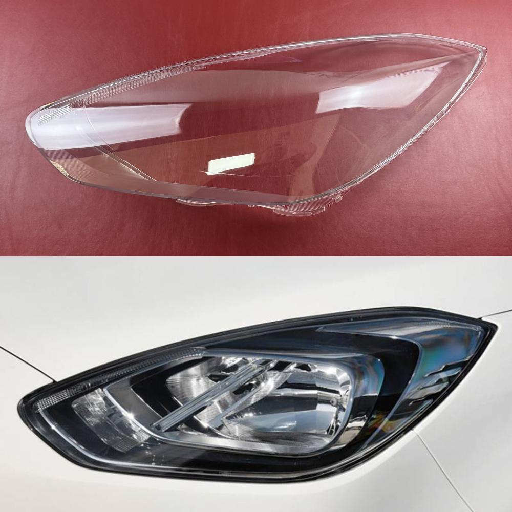 For Ford Escort 2019 2020 (Low) Front Headlamp Cover Transparent Headlight Shell Lens Plexiglass Replace Original Lampshade