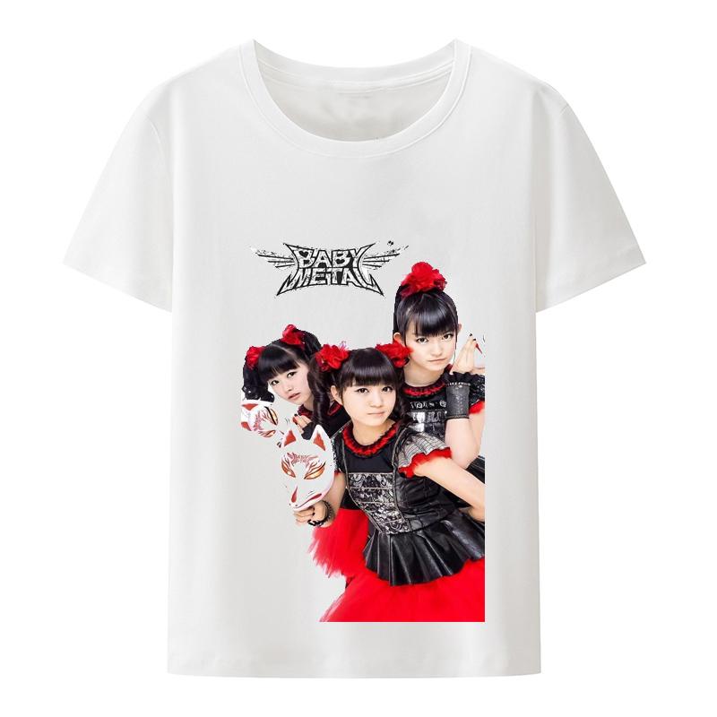 Novinka BABYMETAL Tričko Heavy Metal Elektroakustická kapela Rocková kapela Unisex a ženy Dárek Volný čas Street Hip-hop Módní Tričko