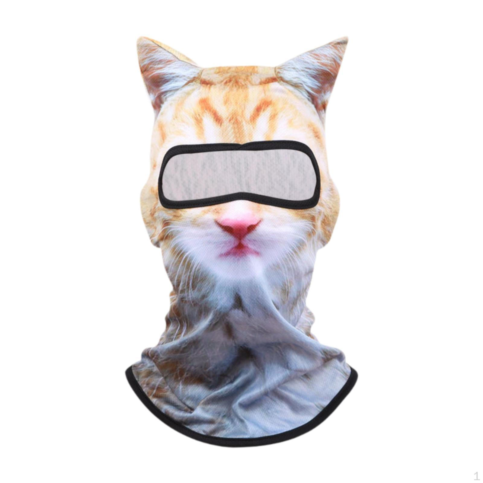 

Балаклава для животных Equí Mask для спортивного сноубординга и рыбалки White Cat