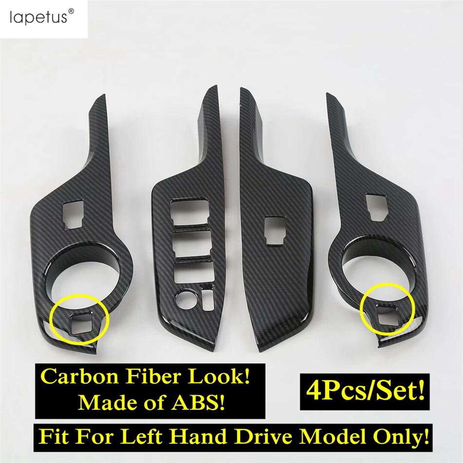 Panel Dekoracyjny Pokrywa Przycisku Podnoszenia Szyby Wewnętrznej Drzwi Samochodu Pasuje Do Toyota C-HR CHR 2016 - Akcesoria Wnętrza ABS