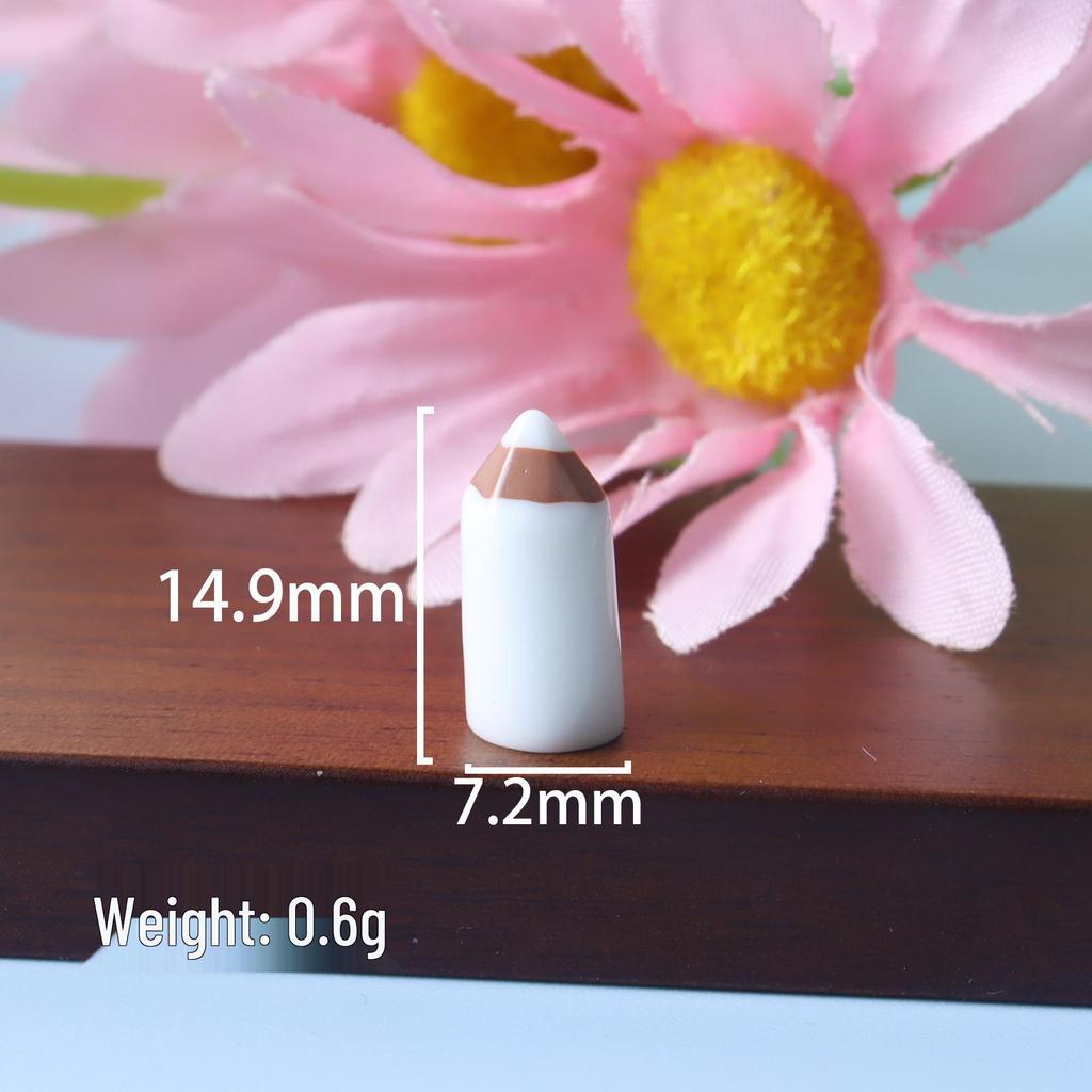 Creative Colorful Cartoon Resin Pencil Pendant for DIY Jewelry