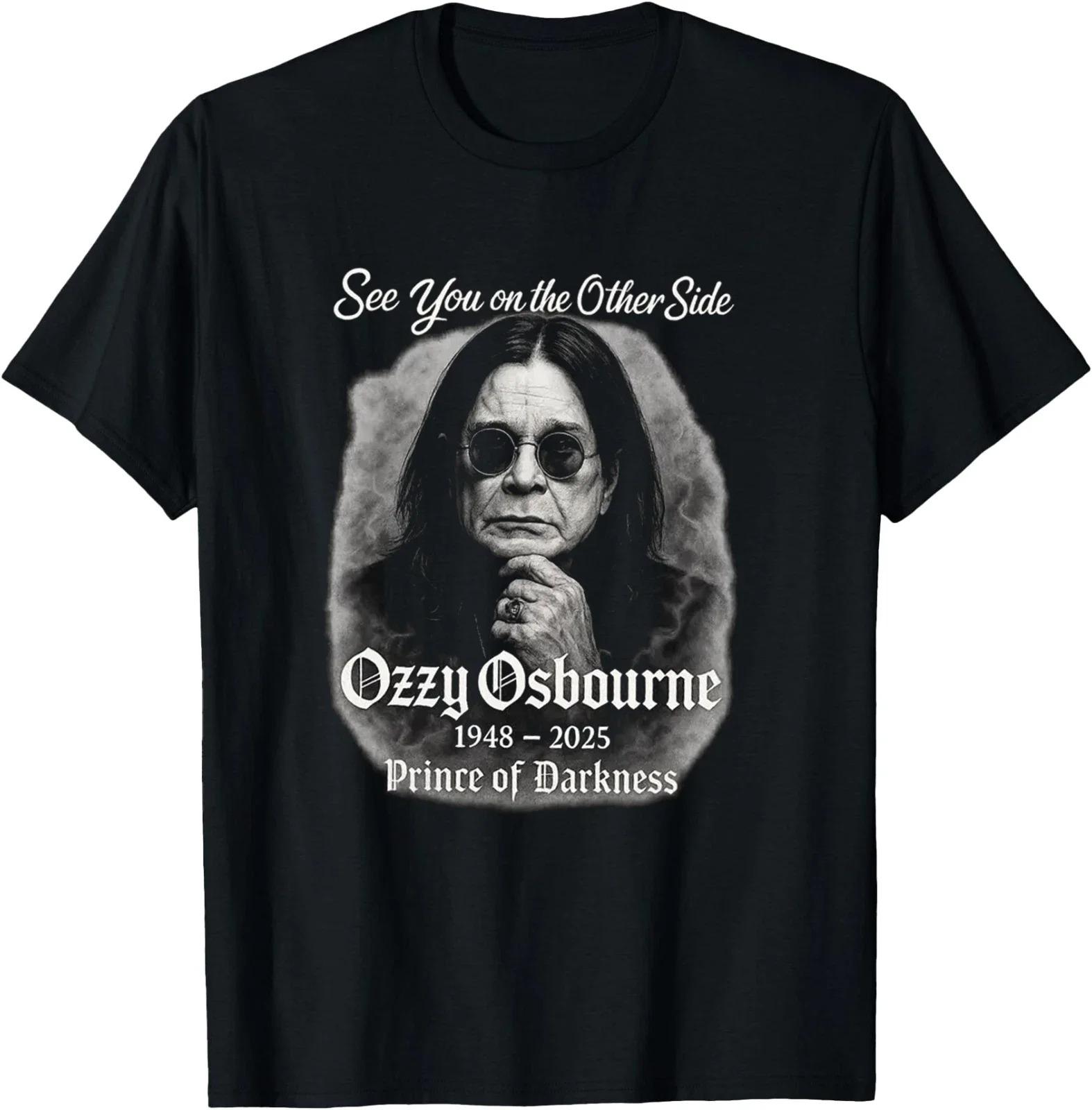 

Vintage Ozzy Osbourne Prince of Darkness T-Shirt in Memory of Ozzy Osbourne Men Women Top Tee Short Sleeves Plus Size Loose soft 4XL