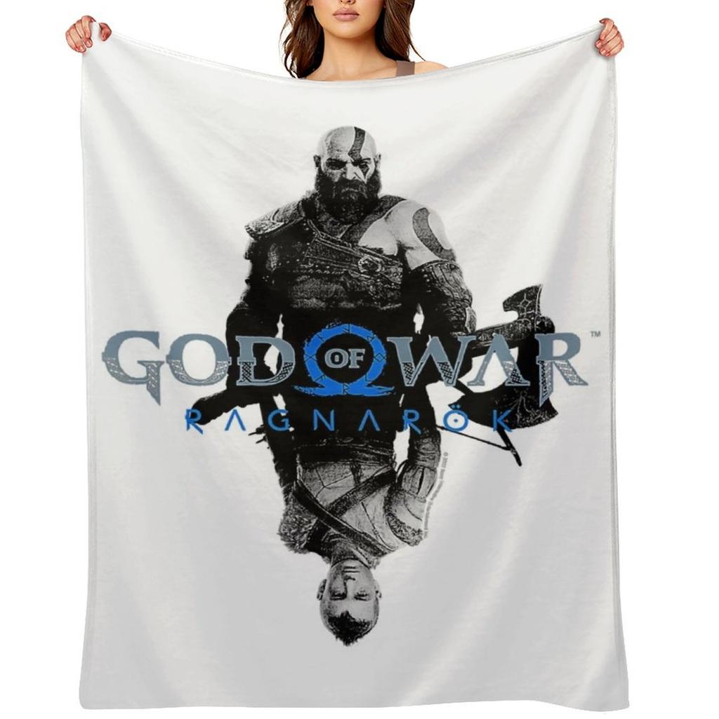 God of War_ Ragnarok Kratos and Atreus Throw Blanket Decorative Sofa Soft Big Bed Bed Fashionable Blankets