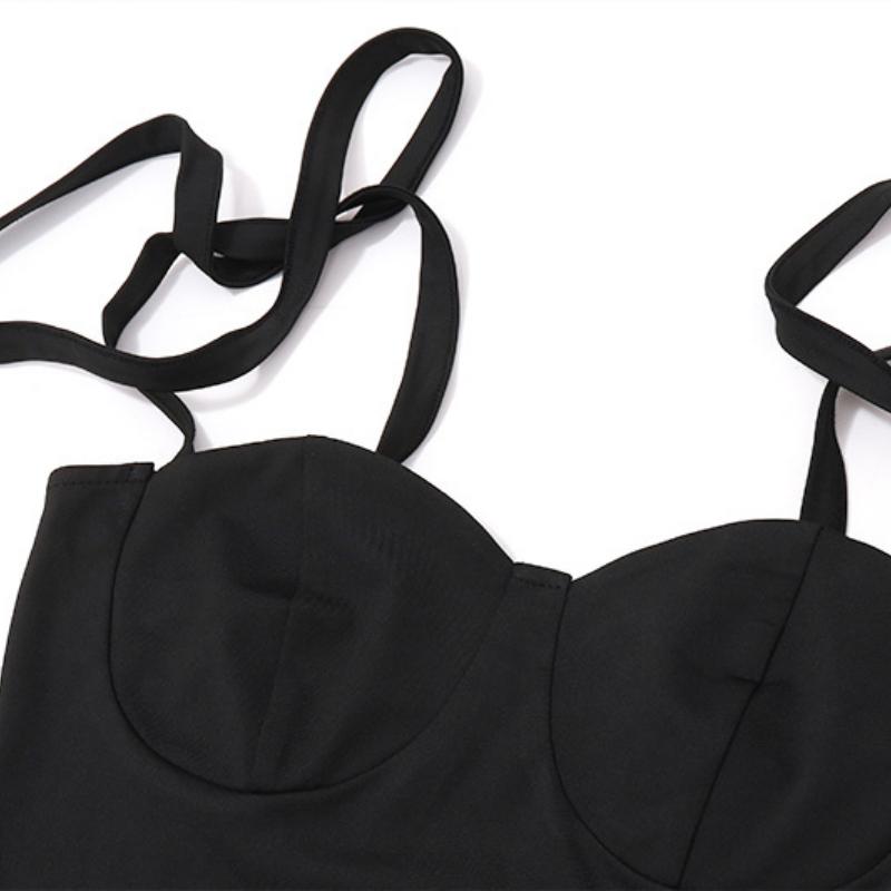 AltGoth Streetwear Cyberpunk Jumpsuit Women Harajuku Y2k E-girl Mall Goth High Waist Sleeveless Lace-up Bodycuit Techwear Female