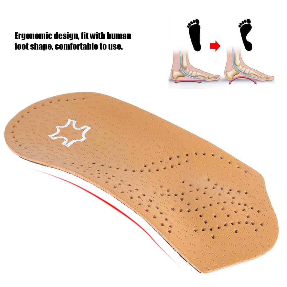3/4 Length Unisex Flat Feet Arch Support Pain Relive Massage Shoes Pad Orthotic Insoles