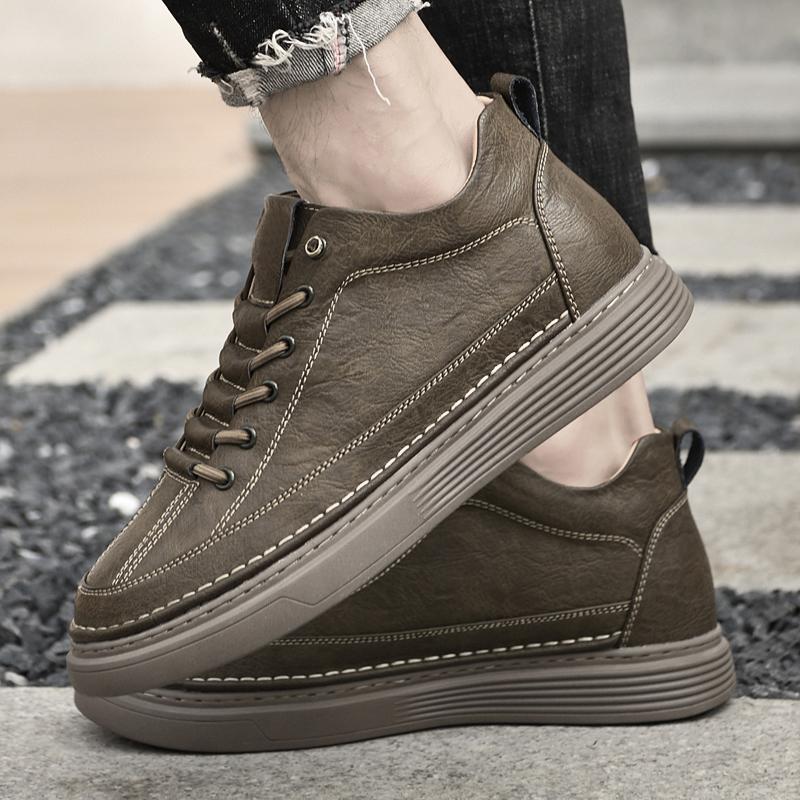High Quality Men's Walking Footwear Handmade Men Sneakers Genuine High Quality Driving Shoes 2025 New Arrival Skate Shoes Men